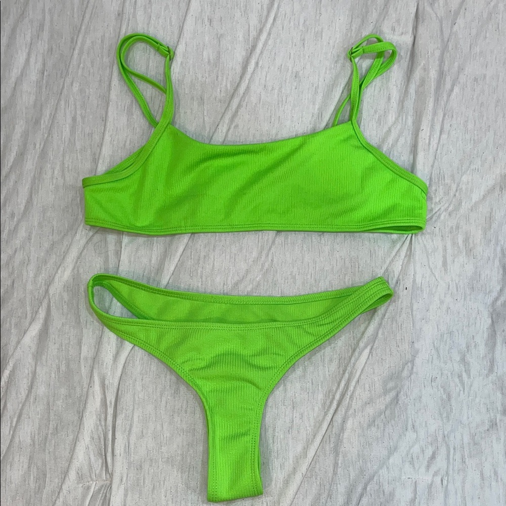 Shein Neon Bikini Set